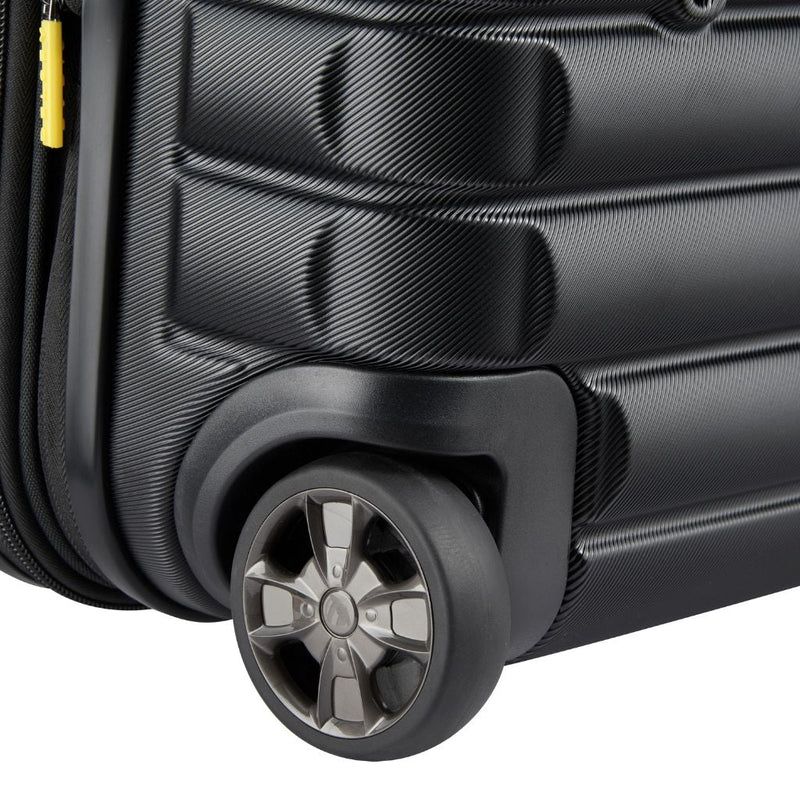 Delsey Shadow Underseat 2 - Wheel Cabin Luggage - Black - Love Luggage