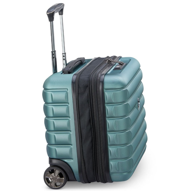 Delsey Shadow Underseat 2 - Wheel Cabin Luggage - Green - Love Luggage