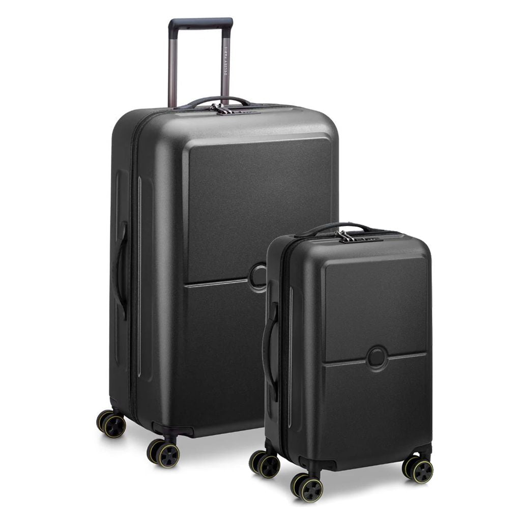 Delsey Turenne 2.0 - 2 Piece Hardside Luggage Duo Black - Love Luggage