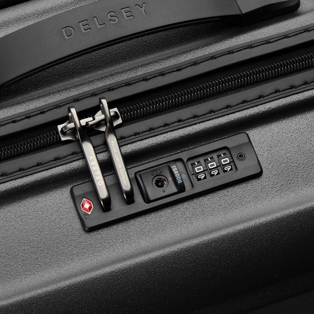 Delsey Turenne 2.0 55cm Carry On Luggage - Black - Love Luggage