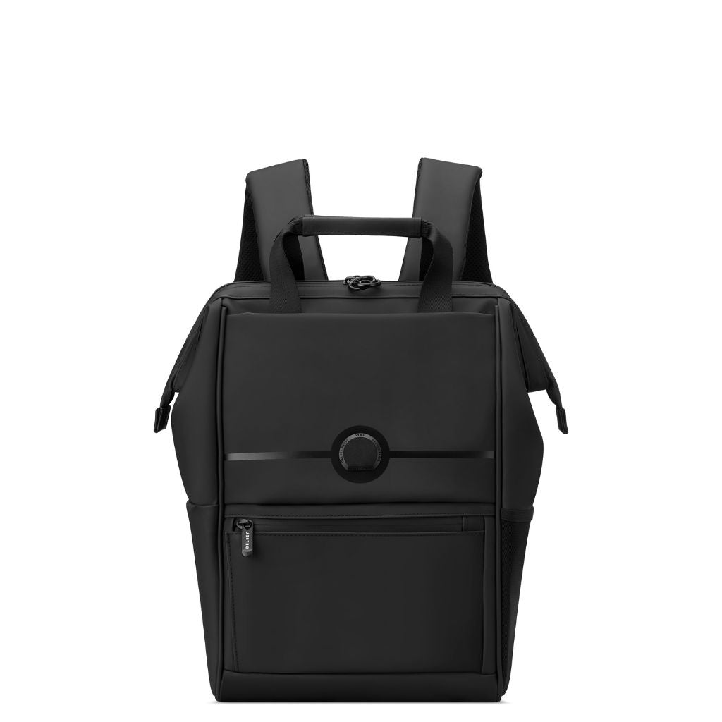 Delsey Turenne Soft Laptop Backpack 14" - Black - Love Luggage