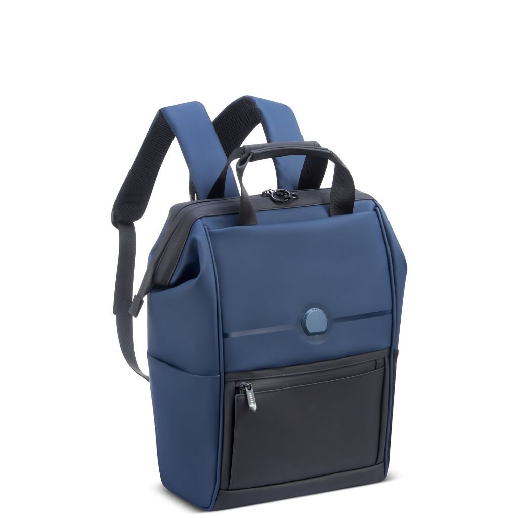 Delsey Turenne Soft Laptop Backpack 14" - Night Blue - Love Luggage