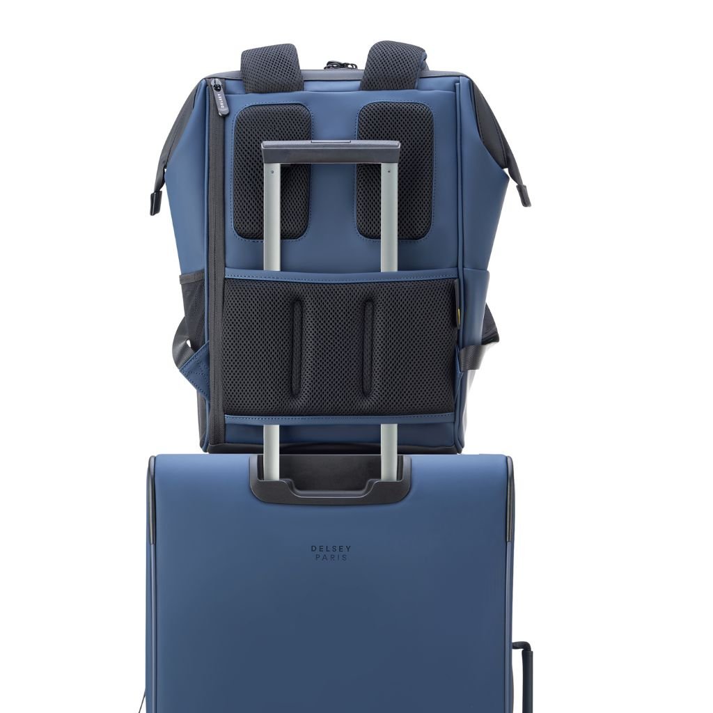 Delsey Turenne Soft Laptop Backpack 14" - Night Blue - Love Luggage