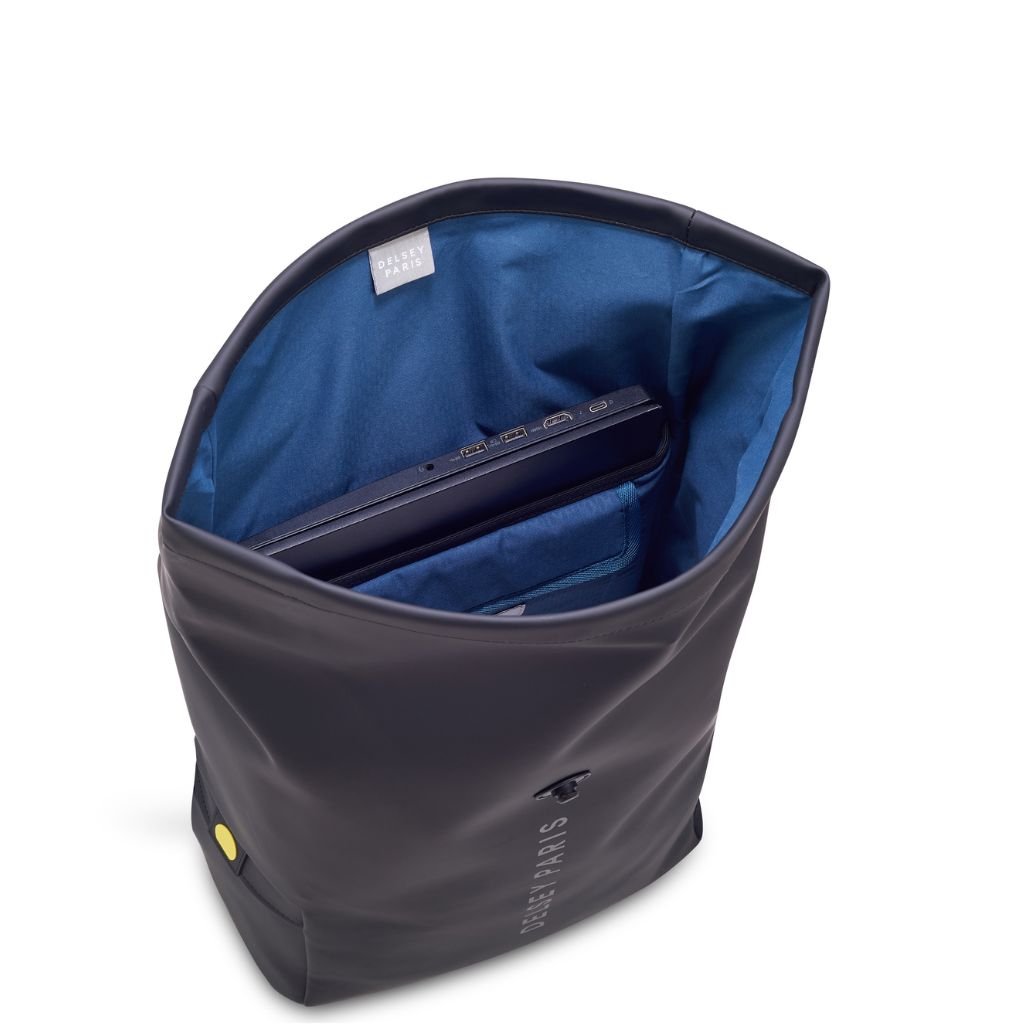 Delsey Turenne Soft Laptop Backpack 15" - Black - Love Luggage