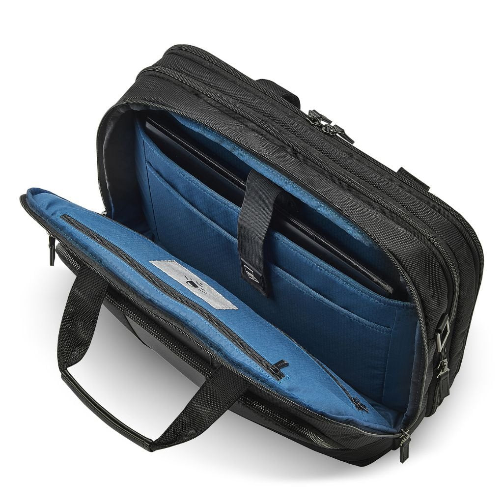 Delsey Wagram Business Shoulder Messenger Bag 15.6" - Black - Love Luggage