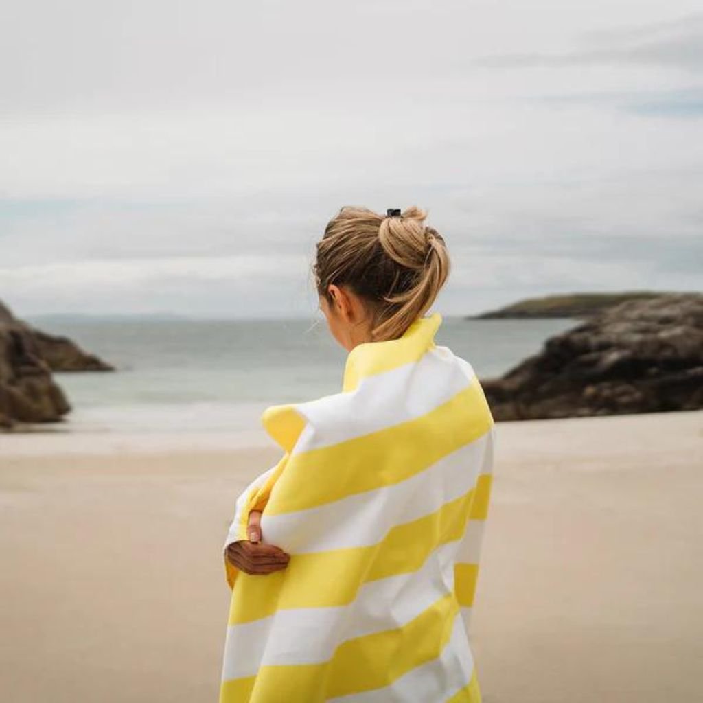 Dock & Bay Beach Towel Cabana Light Collection XL - Boracay Yellow - Love Luggage
