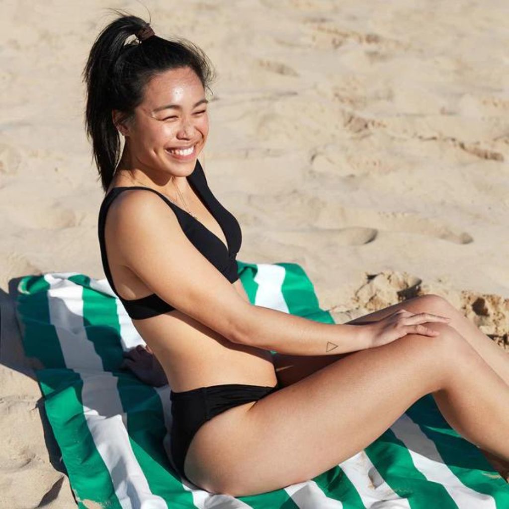 Dock & Bay Beach Towel Cabana Light Collection XL - Cancun Green - Love Luggage