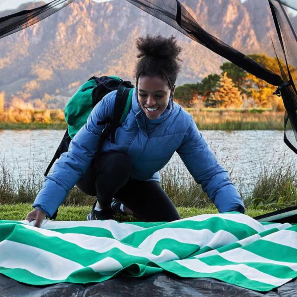 Dock & Bay Beach Towel Cabana Light Collection XL - Cancun Green - Love Luggage