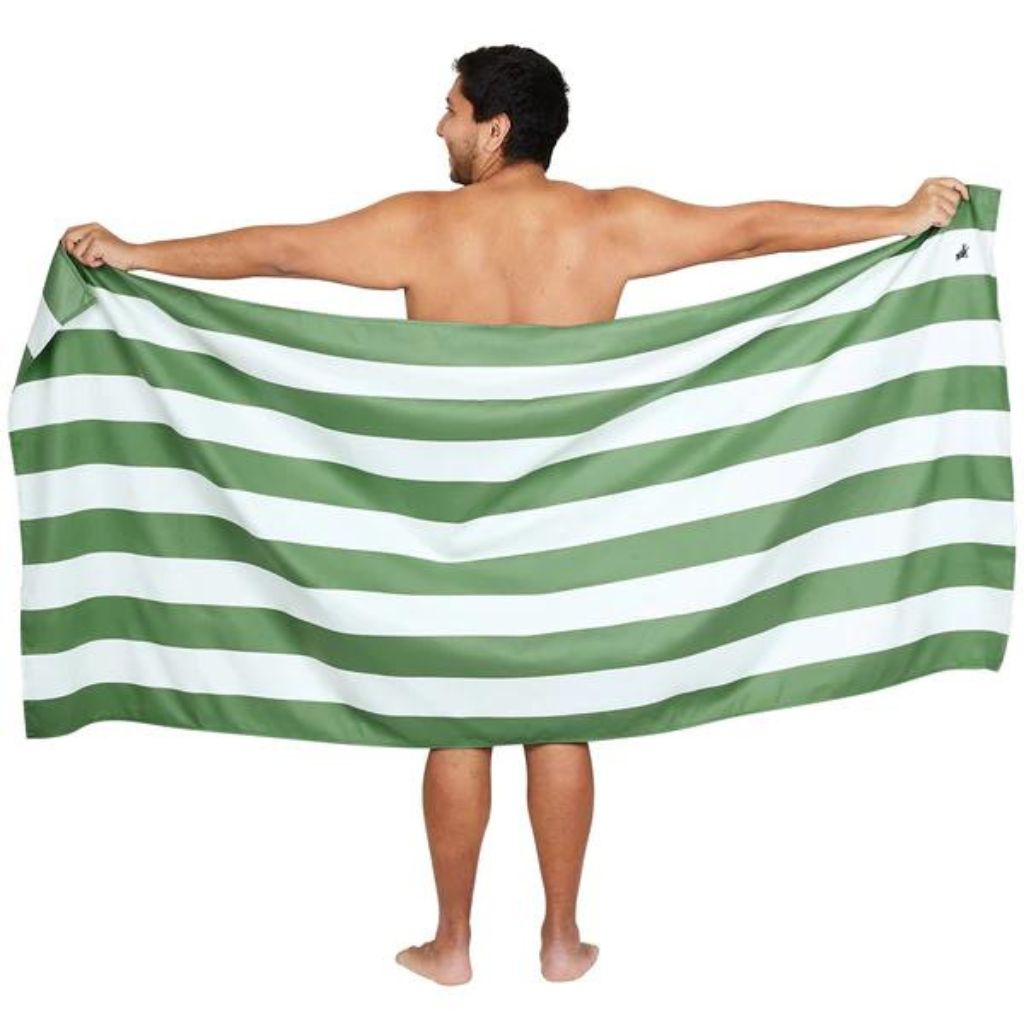 Dock & Bay Beach Towel Cabana Light Collection XL - Cayman Olive - Love Luggage