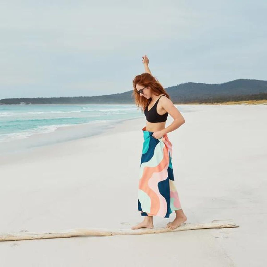 Dock & Bay Beach Towel Cabana Light Collection XL - Get Wavy - Love Luggage