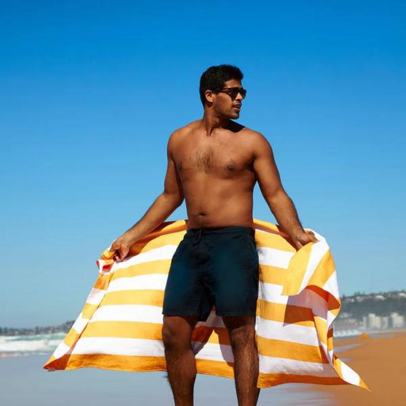 Dock & Bay Beach Towel Cabana Light Collection XL - Ipanema Orange - Love Luggage