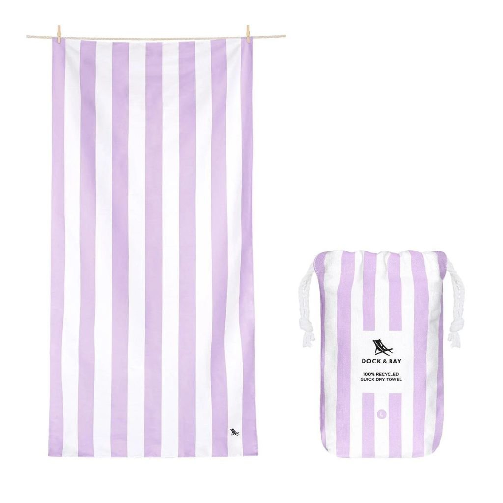 Dock & Bay Beach Towel Cabana Light Collection XL - Lombok Lilac - Love Luggage