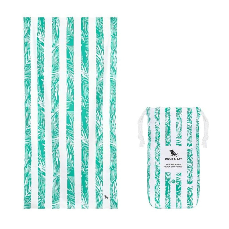 Dock & Bay Beach Towel Cabana Light Collection XL - Palm Paradise - Love Luggage