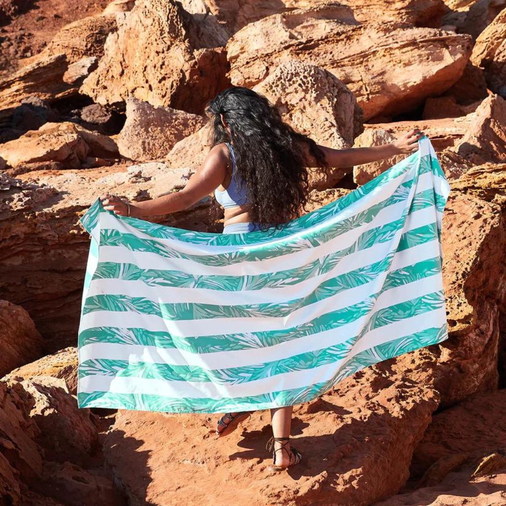 Dock & Bay Beach Towel Cabana Light Collection XL - Palm Paradise - Love Luggage