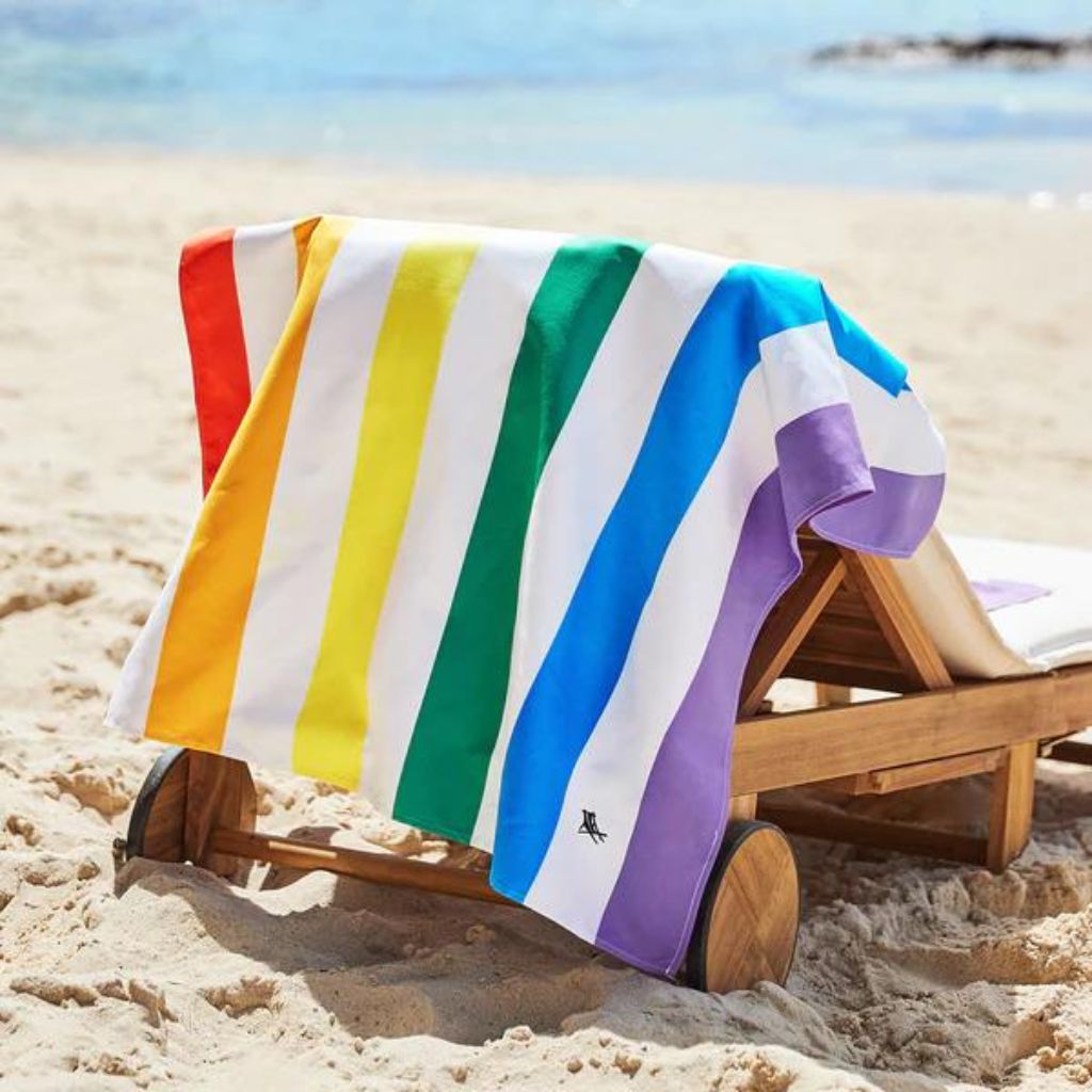 Dock & Bay Beach Towel Cabana Light Collection XL - Rainbow Skies - Love Luggage
