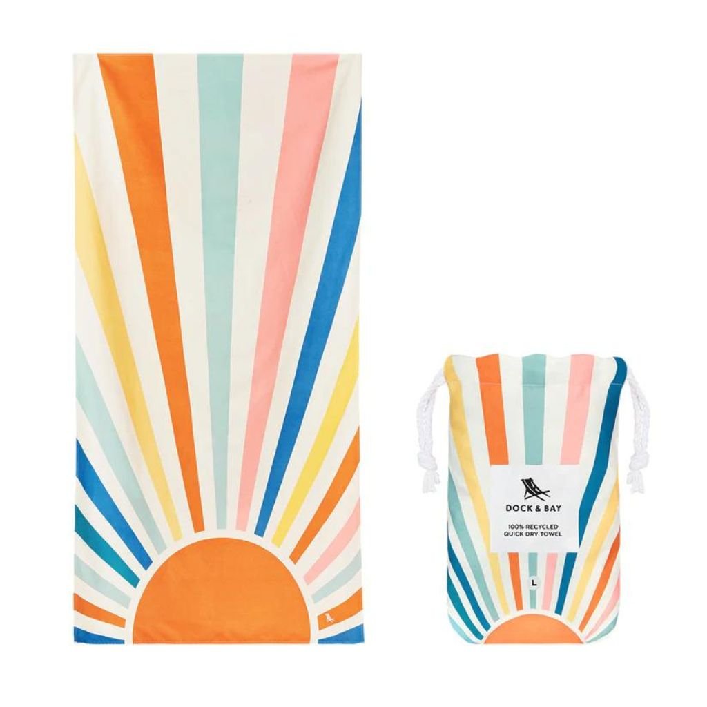 Dock & Bay Beach Towel Cabana Light Collection XL - Rising Sun - Love Luggage