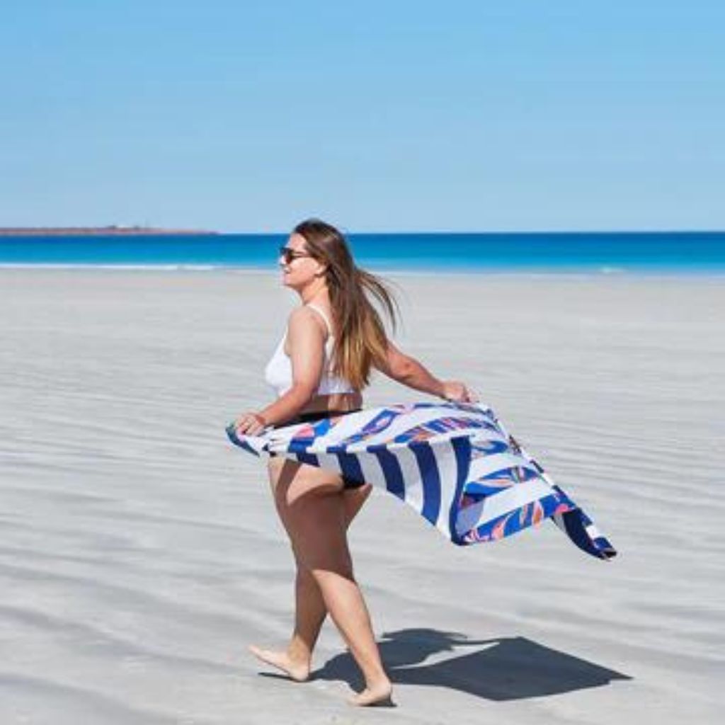 Dock & Bay Beach Towel Cabana Light Collection XL - Tropical Bloom - Love Luggage