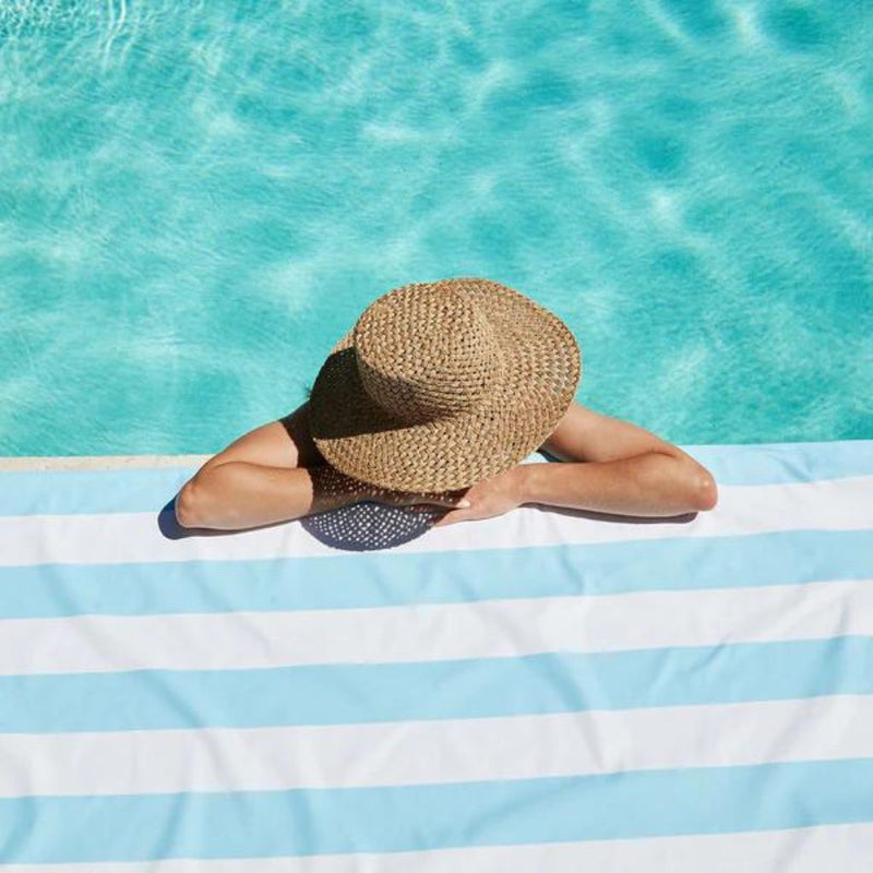 Dock & Bay Beach Towel Cabana Light Collection XL - Tulum Blue - Love Luggage