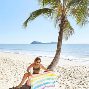 Dock & Bay Beach Towel Cabana Light Collection Xl - Unicorn Waves - Love Luggage