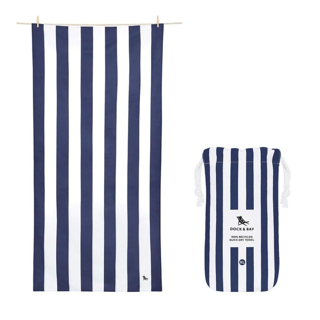Dock & Bay Beach Towel Cabana Light Collection Xl - Whitsunday Blue - Love Luggage