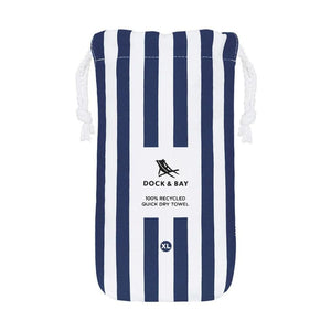 Dock & Bay Beach Towel Cabana Light Collection Xl - Whitsunday Blue - Love Luggage
