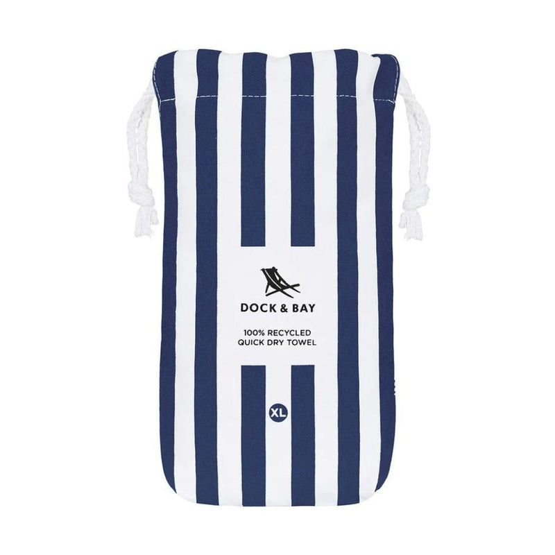 Dock & Bay Beach Towel Cabana Light Collection Xl - Whitsunday Blue - Love Luggage