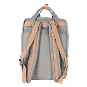 Doughnut Macaroon 14" Laptop Backpack - Charcoal x Caramel - Love Luggage