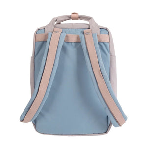 Doughnut Macaroon 14" Laptop Backpack - Light Blue x Ivory - Love Luggage