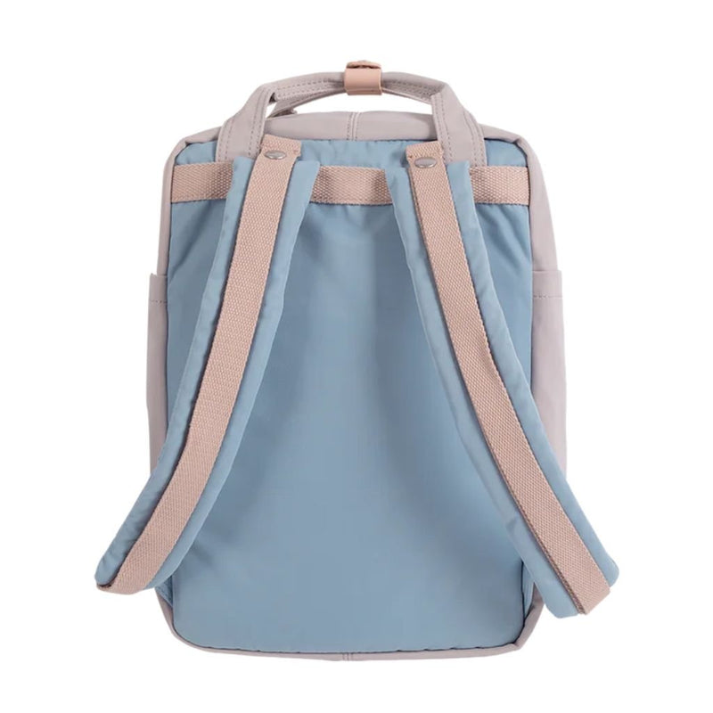 Doughnut Macaroon 14" Laptop Backpack - Light Blue x Ivory - Love Luggage