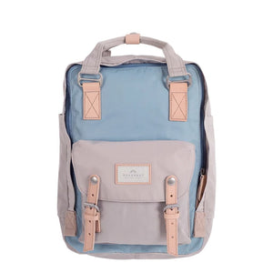 Doughnut Macaroon 14" Laptop Backpack - Light Blue x Ivory - Love Luggage