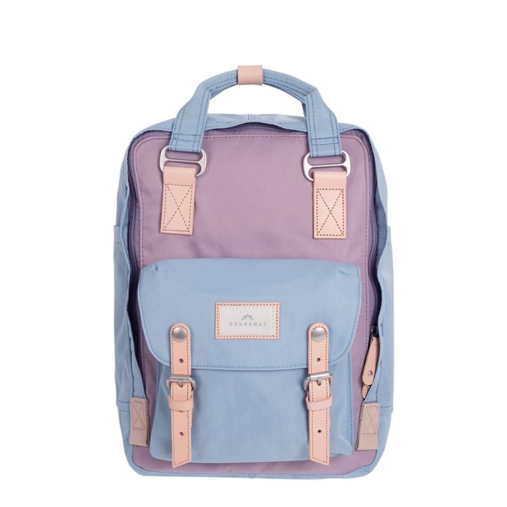 Doughnut Macaroon 14" Laptop Backpack - Lilac x Light Blue - Love Luggage