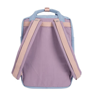 Doughnut Macaroon 14" Laptop Backpack - Lilac x Light Blue - Love Luggage