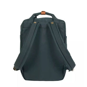 Doughnut Macaroon 14" Laptop Backpack - Slate Green x Yellow - Love Luggage