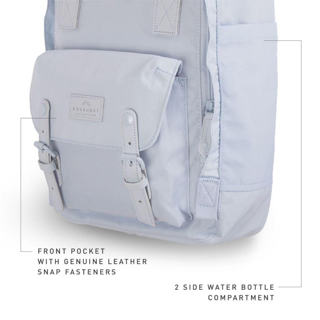 Doughnut Macaroon Pastel 14" Laptop Backpack - Blue Lotus - Love Luggage