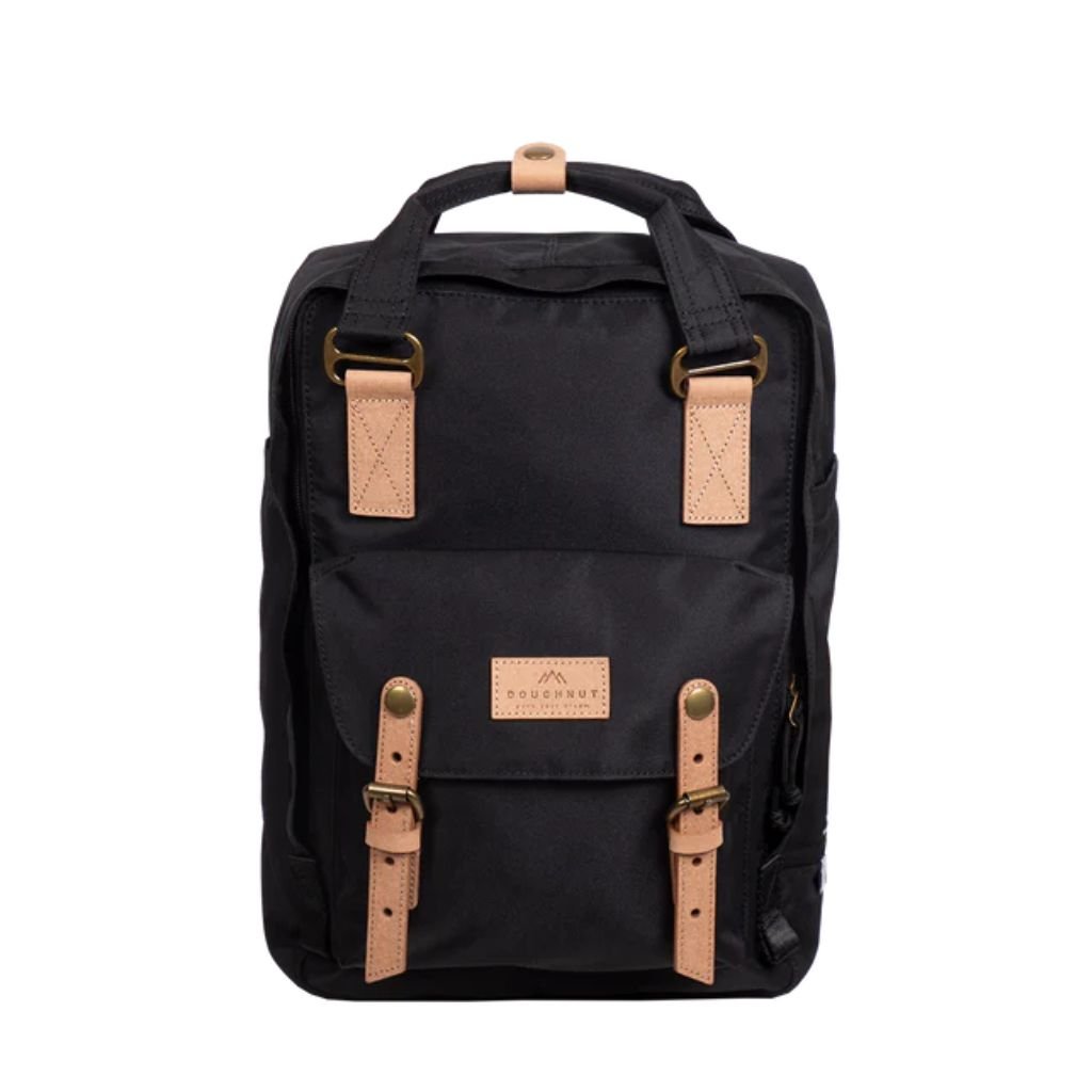 Doughnut Macaroon Reborn 14" Laptop Backpack - Black - Love Luggage