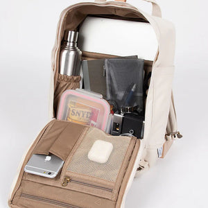 Doughnut Macaroon Reborn 14" Laptop Backpack - Grey - Love Luggage