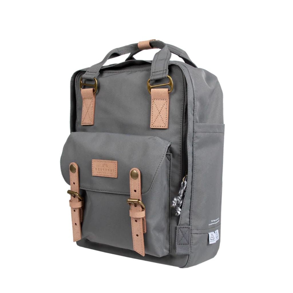 Doughnut Macaroon Reborn 14" Laptop Backpack - Grey - Love Luggage