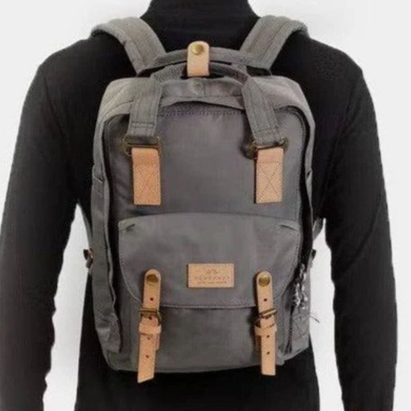 Doughnut Macaroon Reborn 14" Laptop Backpack - Grey - Love Luggage