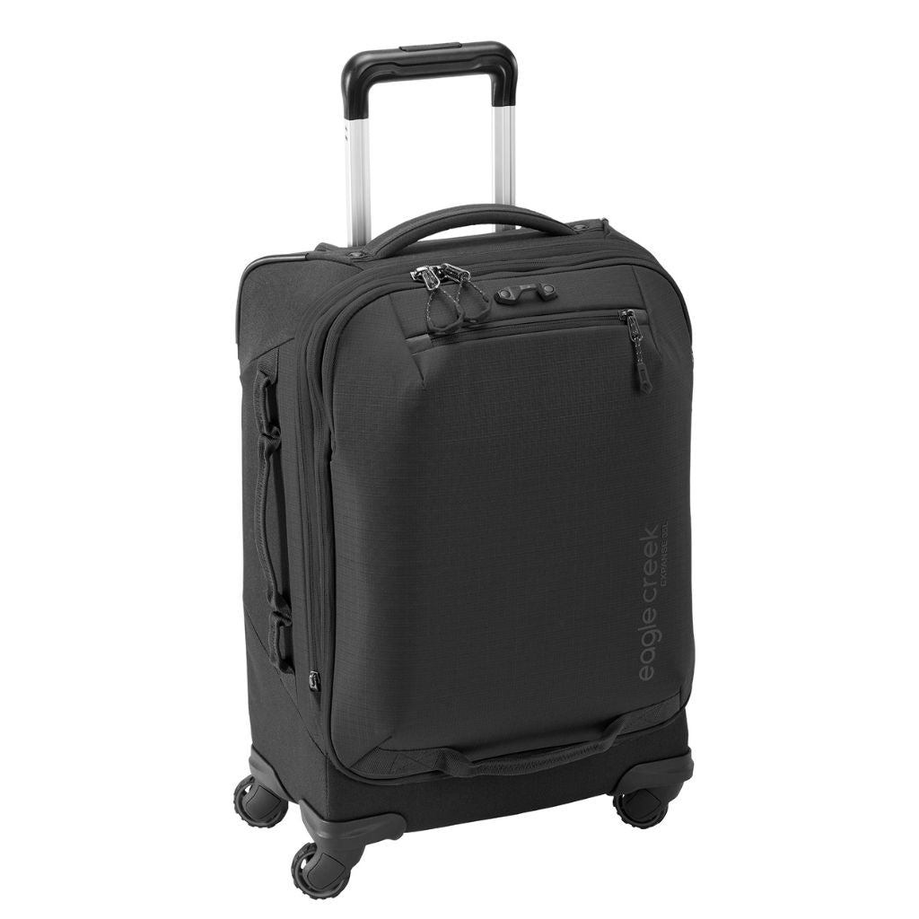 Eagle Creek Expanse 4 Wheel 55cm Int Carry On Spinner Luggage - Black - Love Luggage