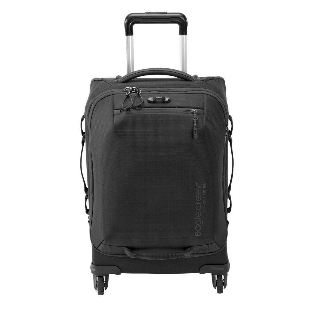 Eagle Creek Expanse 4 Wheel 55cm Int Carry On Spinner Luggage - Black - Love Luggage