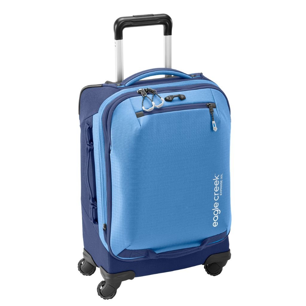 Eagle Creek Expanse 4 Wheel 55cm Int Carry On Spinner Luggage - Pilot Blue - Love Luggage