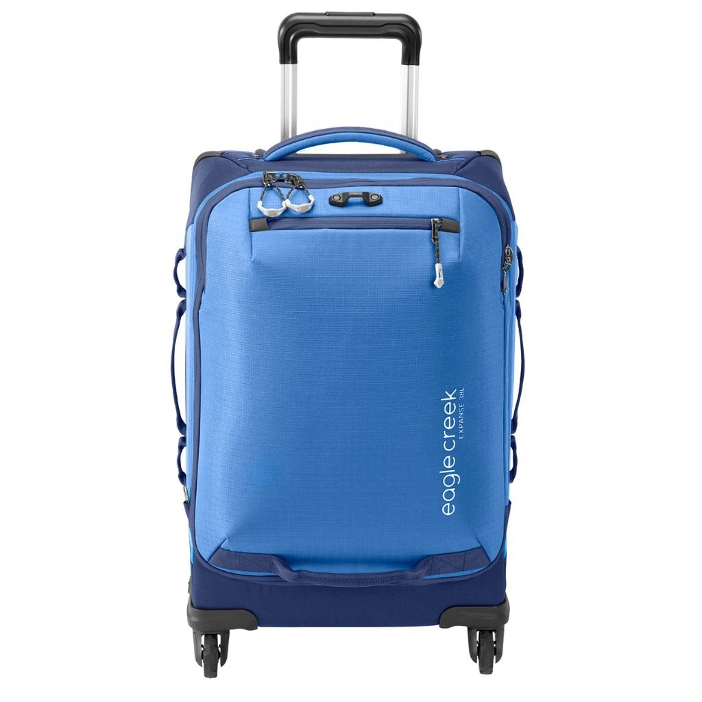 Eagle Creek Expanse 4 Wheel 56cm Carry On Spinner Luggage Pilot Blue - Love Luggage