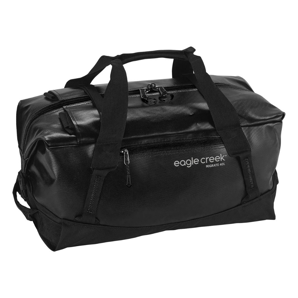 Eagle Creek Migrate 40L Ultra Tough Duffel/Backpack Bag - Black - Love Luggage