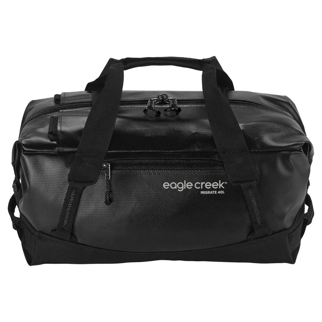 Eagle Creek Migrate 40L Ultra Tough Duffel/Backpack Bag - Black - Love Luggage