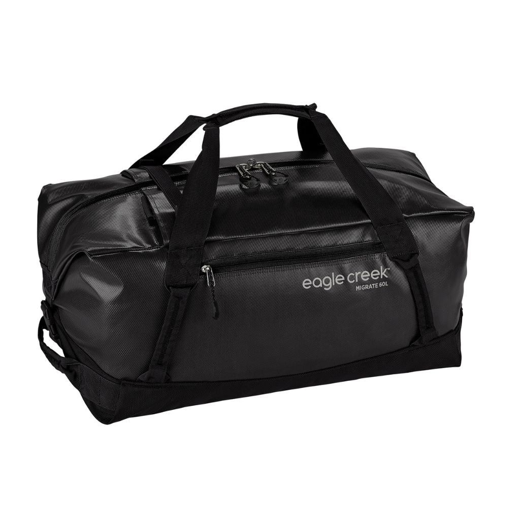 Eagle Creek Migrate 60L Ultra Tough Duffel/Backpack Bag - Black - Love Luggage