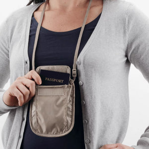 Eagle Creek RFID Blocker Neck Wallet - Tan - Love Luggage