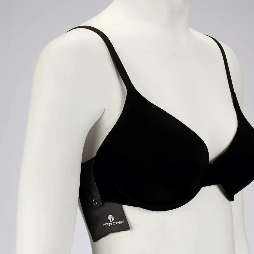 Eagle Creek Silk Undercover Bra Stash - Black - Love Luggage
