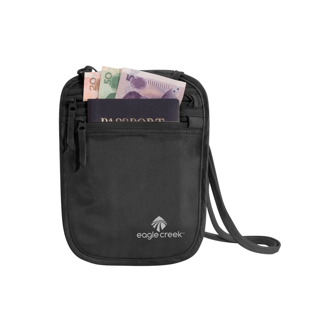 Eagle Creek Silk Undercover Neck Wallet - Black - Love Luggage