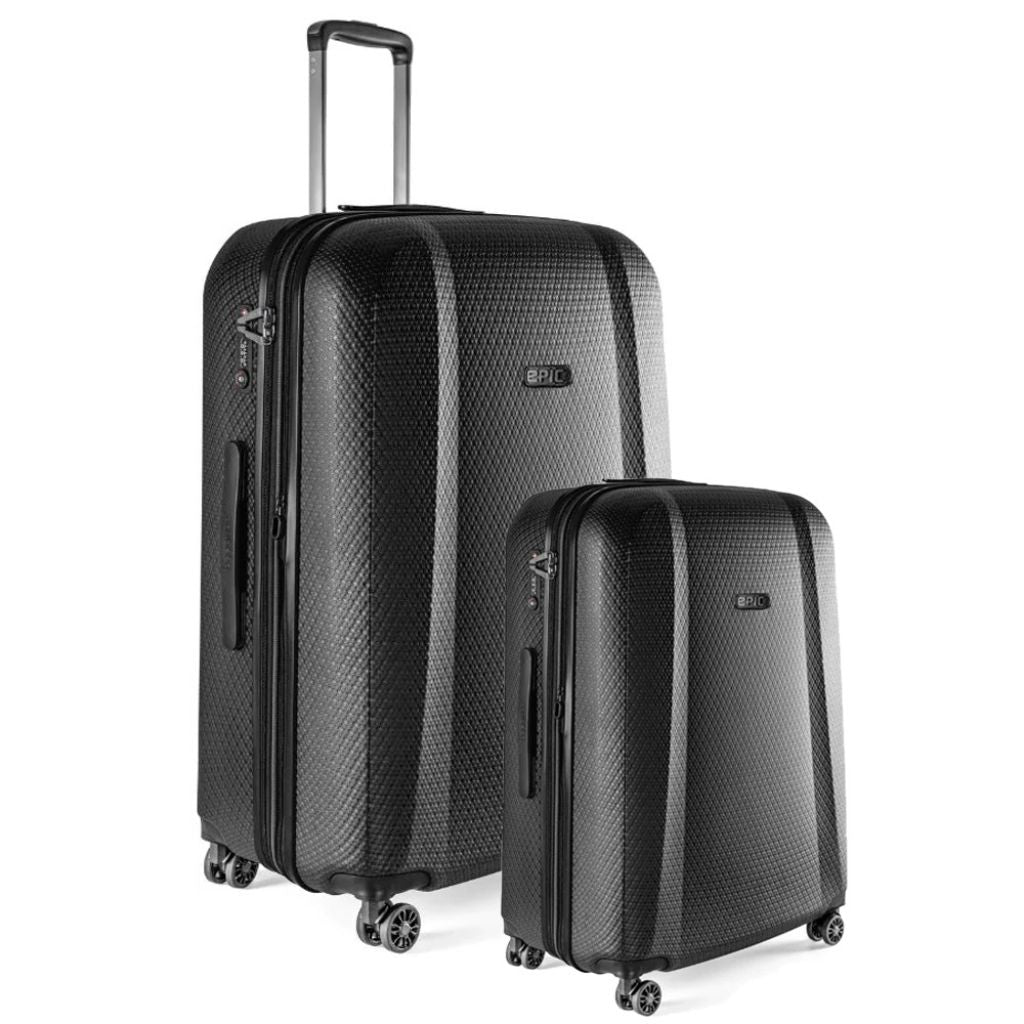 Epic GTO 5.0 - 2 Piece Hardside Luggage Duo - Frozen Black - Love Luggage