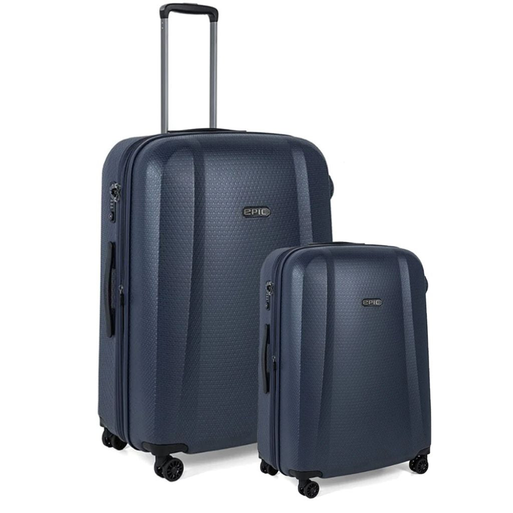 Epic GTO 5.0 - 2 Piece Hardside Luggage Duo - Midnight Blue - Love Luggage